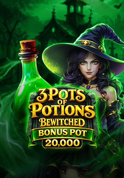 Play 3 Pots of Potions Betwitched Bonus Pot 20,000 94
